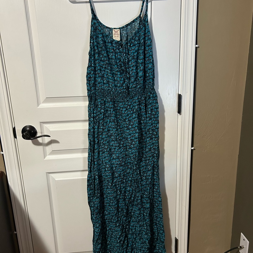 Faded Glory Teal Maxi Dress XXL